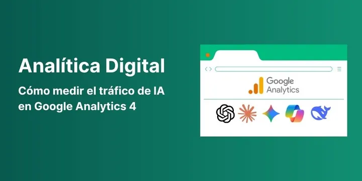 Banner: Cómo medir el tráfico de IA en Google Analytics 4